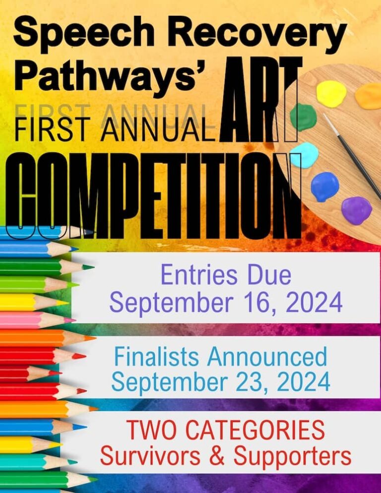 2024 Art Competition - Speech Recovery Pathways
